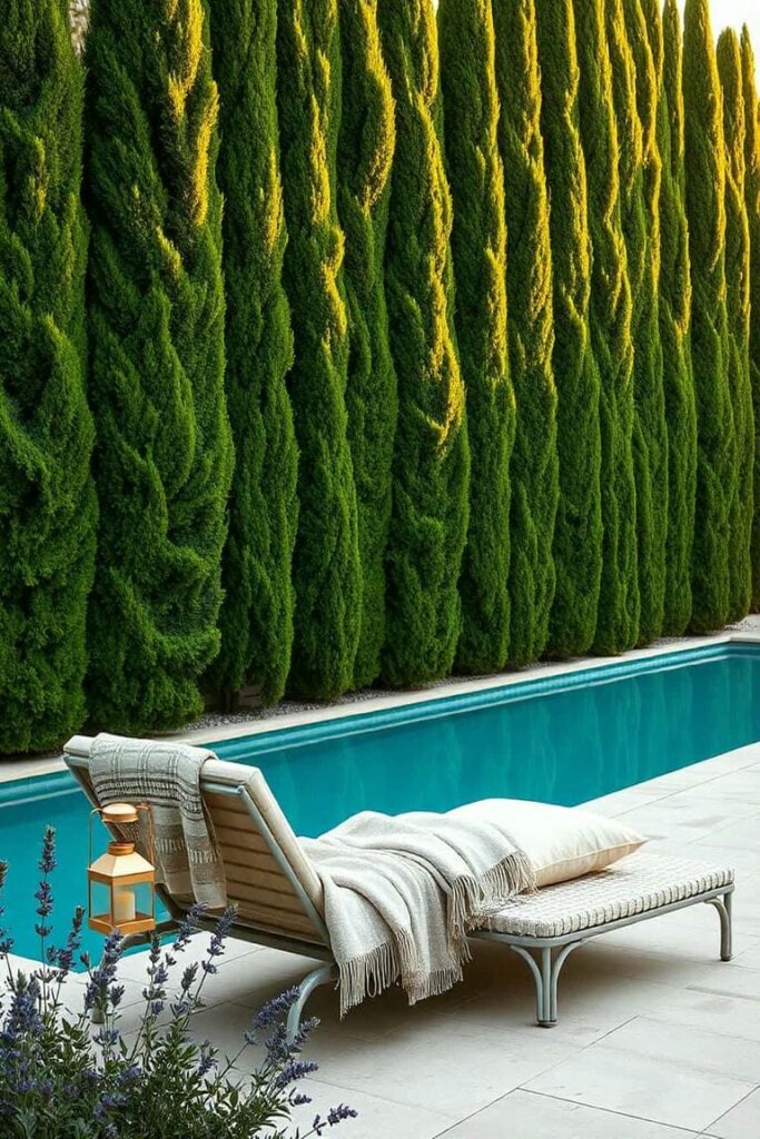 Arborvitae for pool