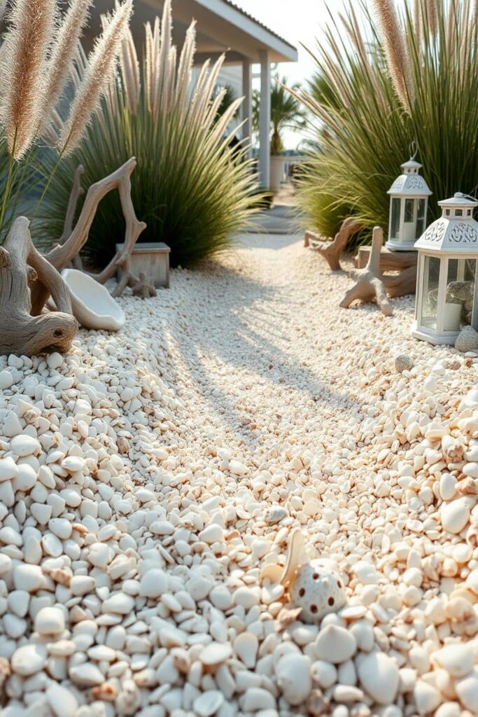 Coastal Charm Seashell Pathway