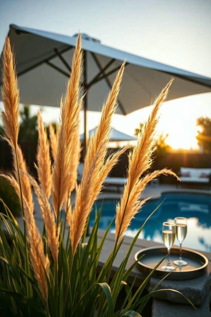 Fountain Grass for pool