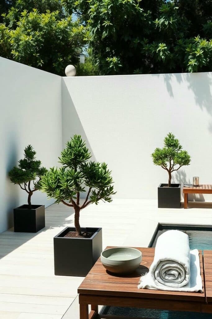 Hinoki Cypress for pool