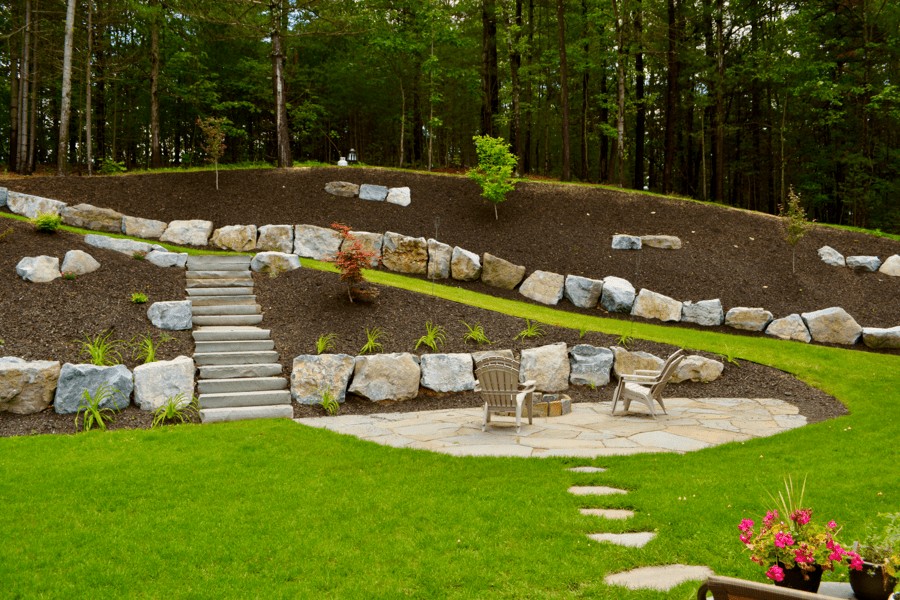 Inexpensive Mulch Bed