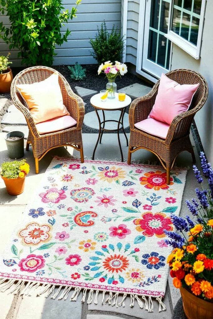 backyard patio outdoor rug