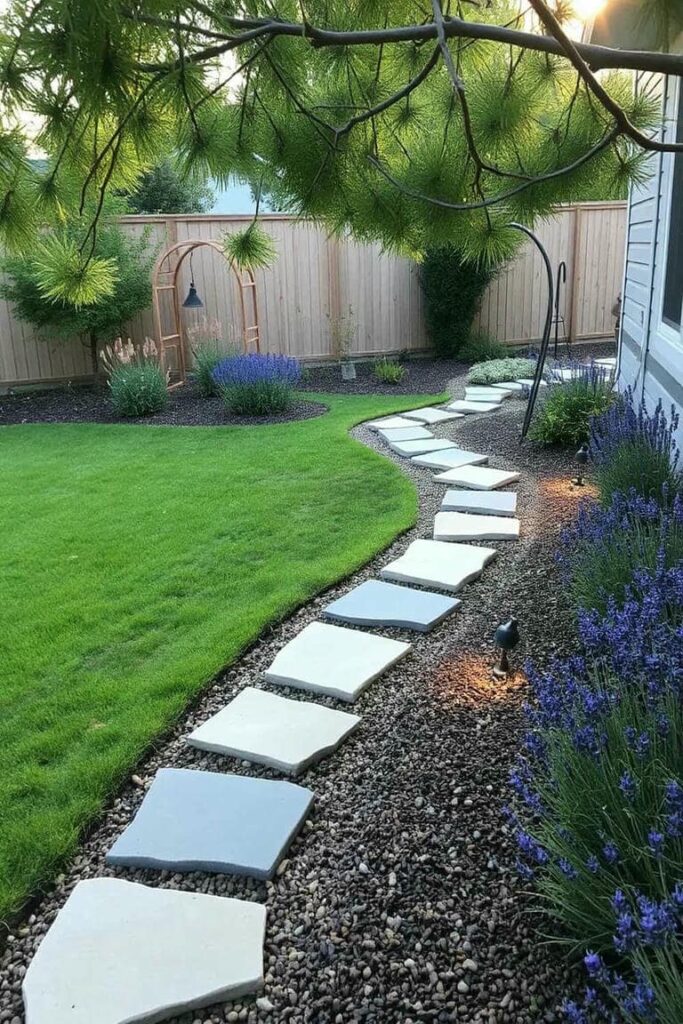 backyard patio pathway