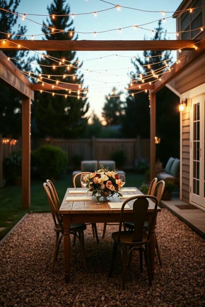 backyard patio string lights