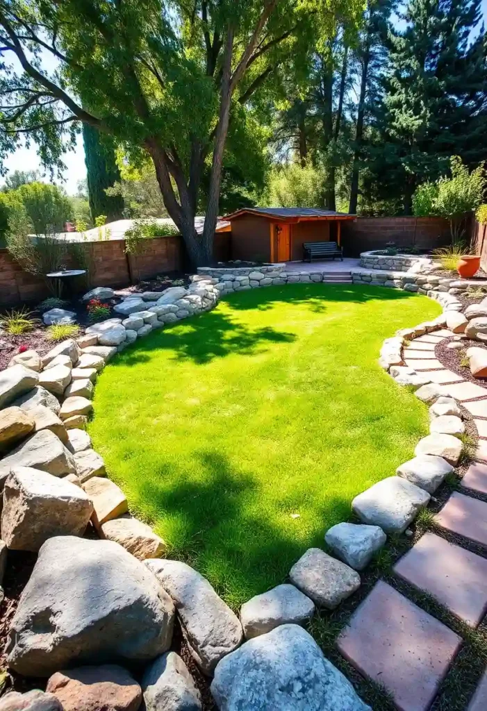 boulder edging