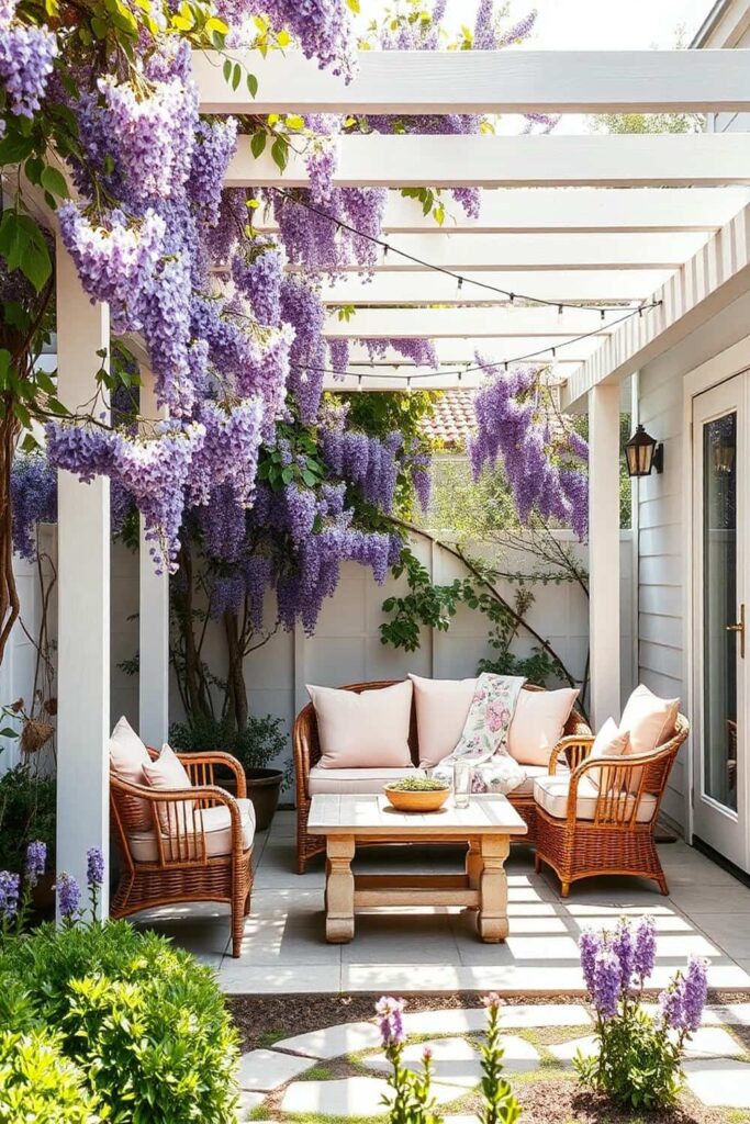 corner garden pergola