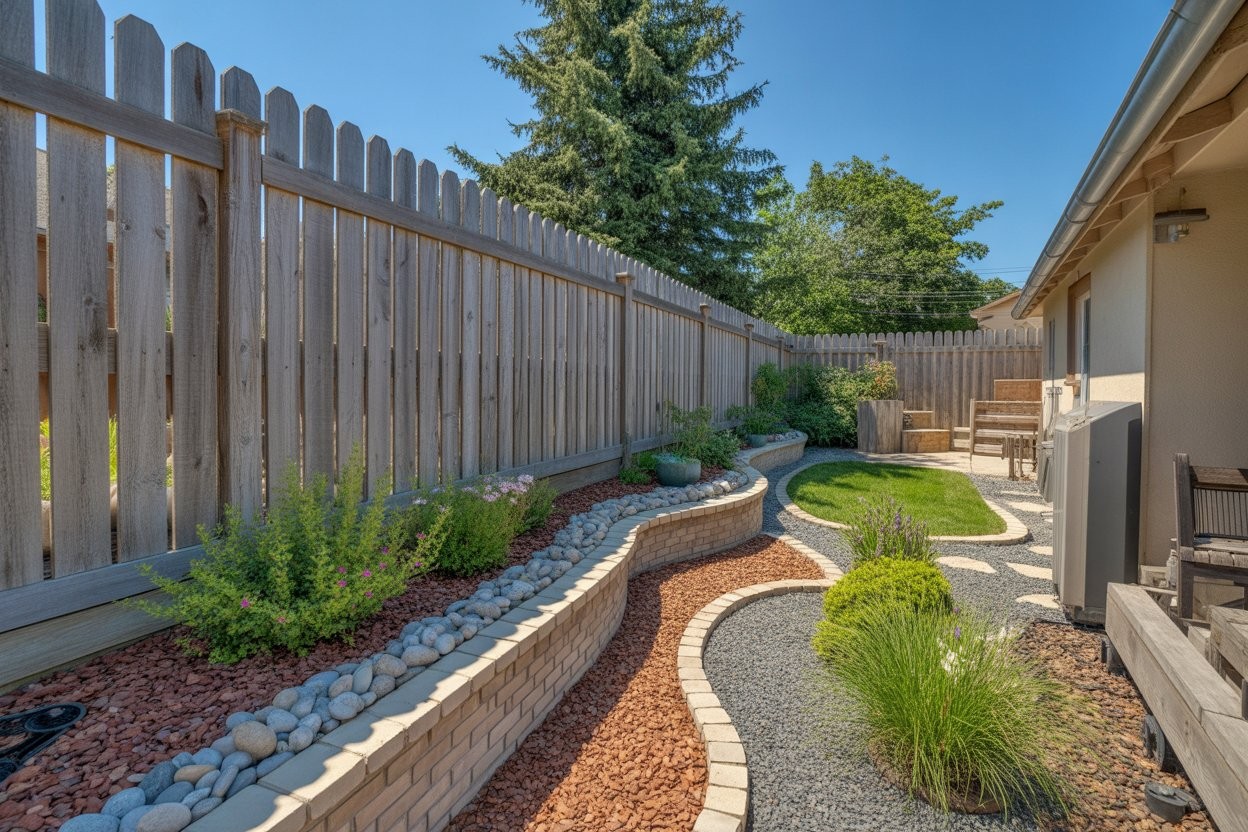 fence edging ideas