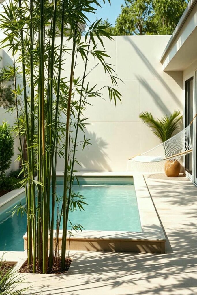 fountain bamboo for pool