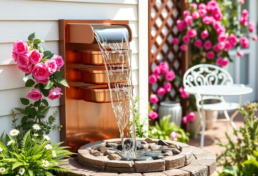gutter waterfall