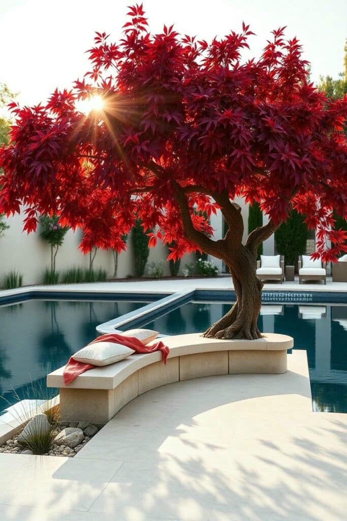 japanese maple for pool