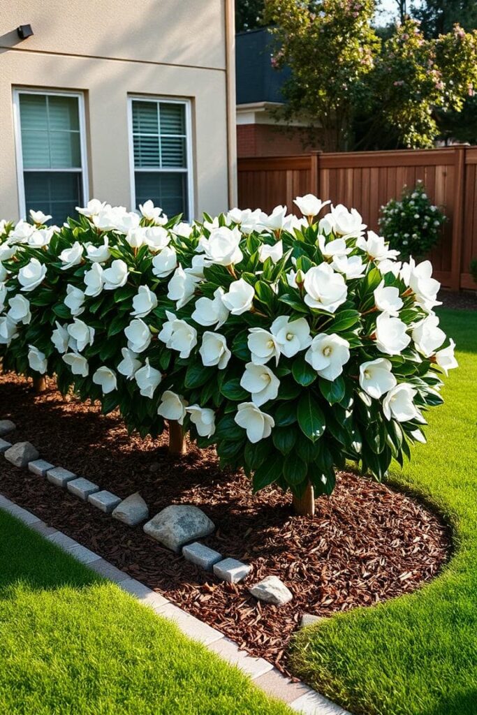 mature gardenia bushes