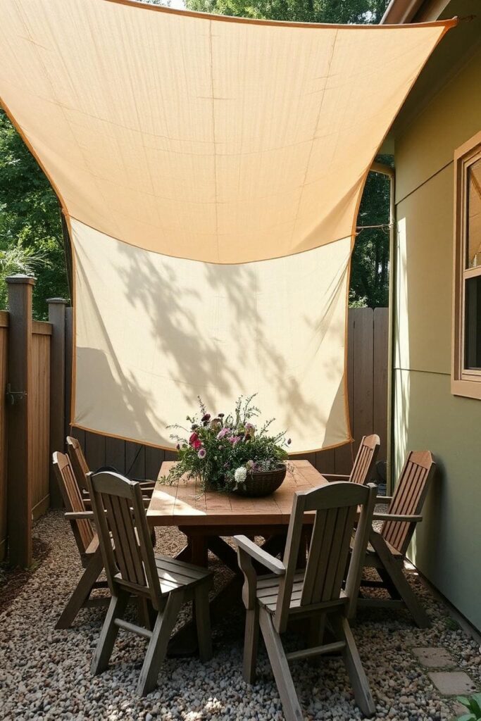 old shade sail