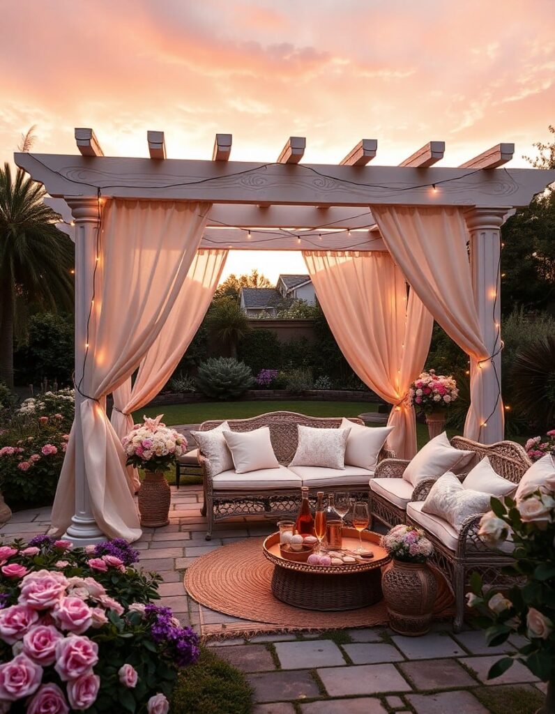 pergola setup