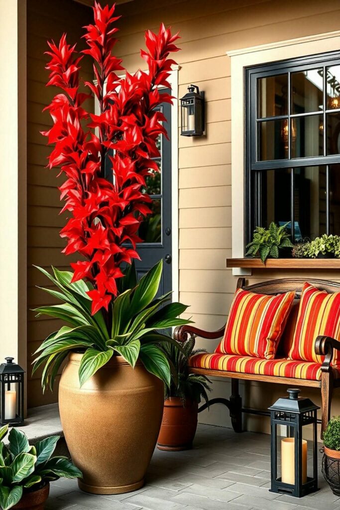 potted Cannas