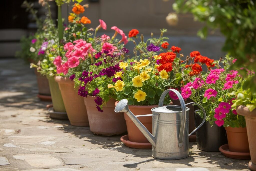 potted flower bed