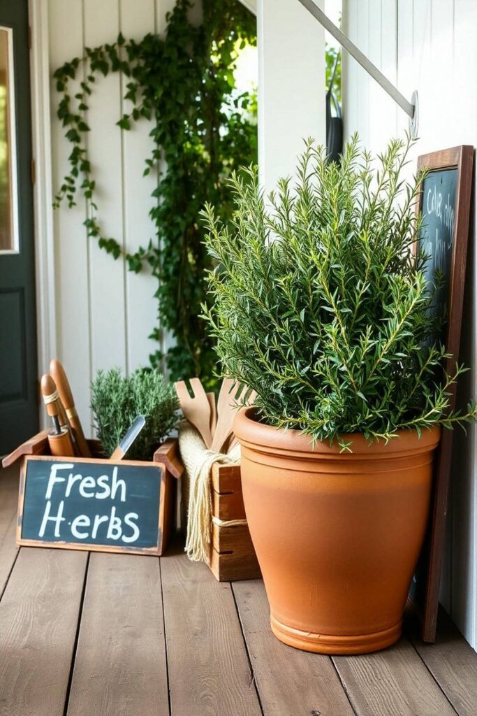 potted rosemary