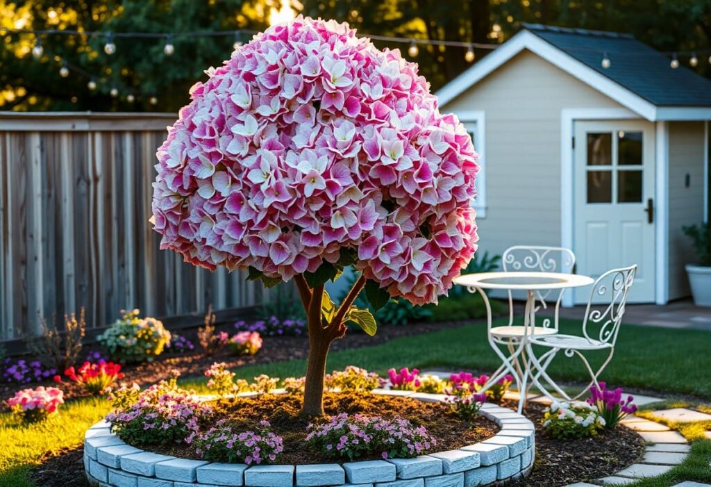 Pink Fire Light Hydrangea