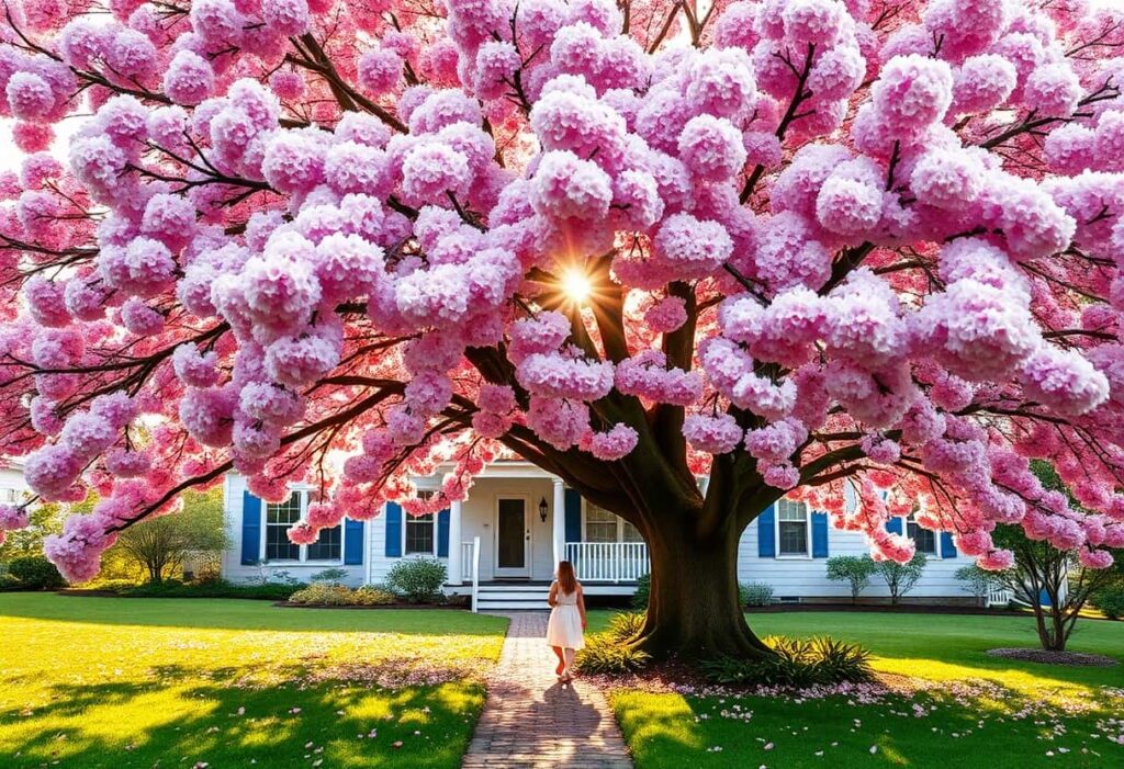 Pink Kwanzan Cherry