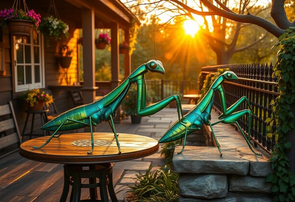 Praying Mantis Outdoor Wall Décor