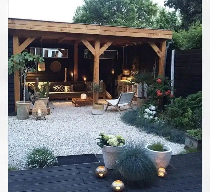 backyard gravel