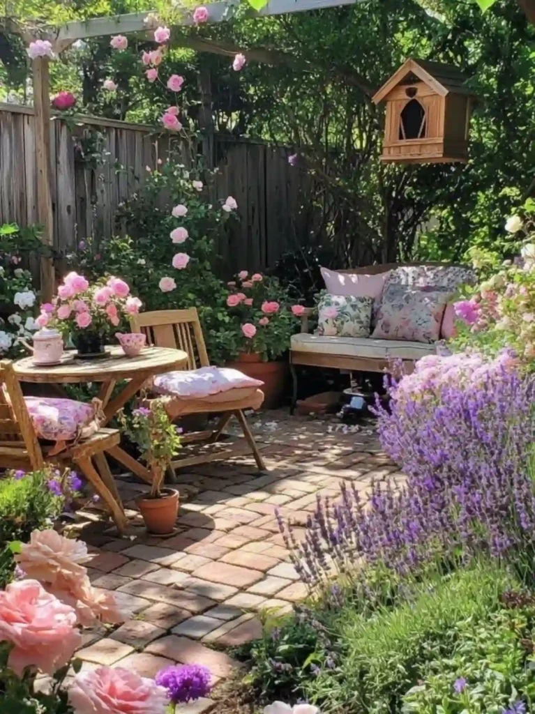 backyard seating area