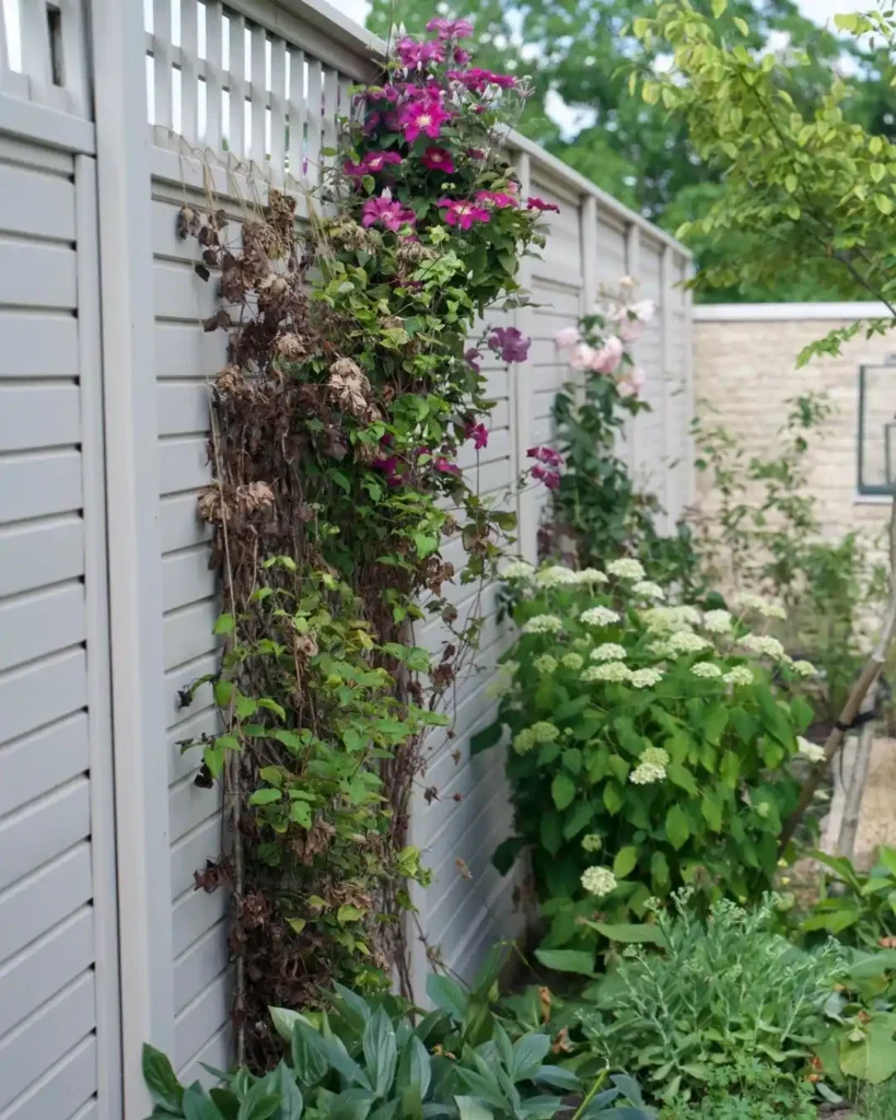 climbing plants backyard
