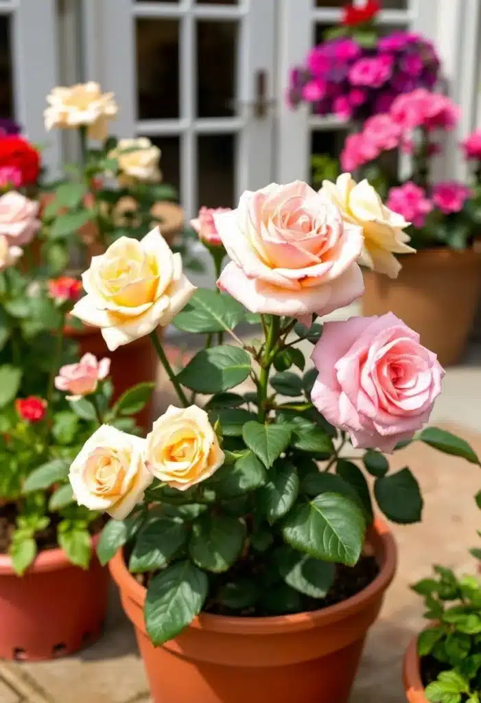 container roses