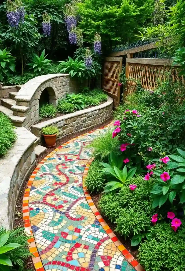 mosaic tile accent
