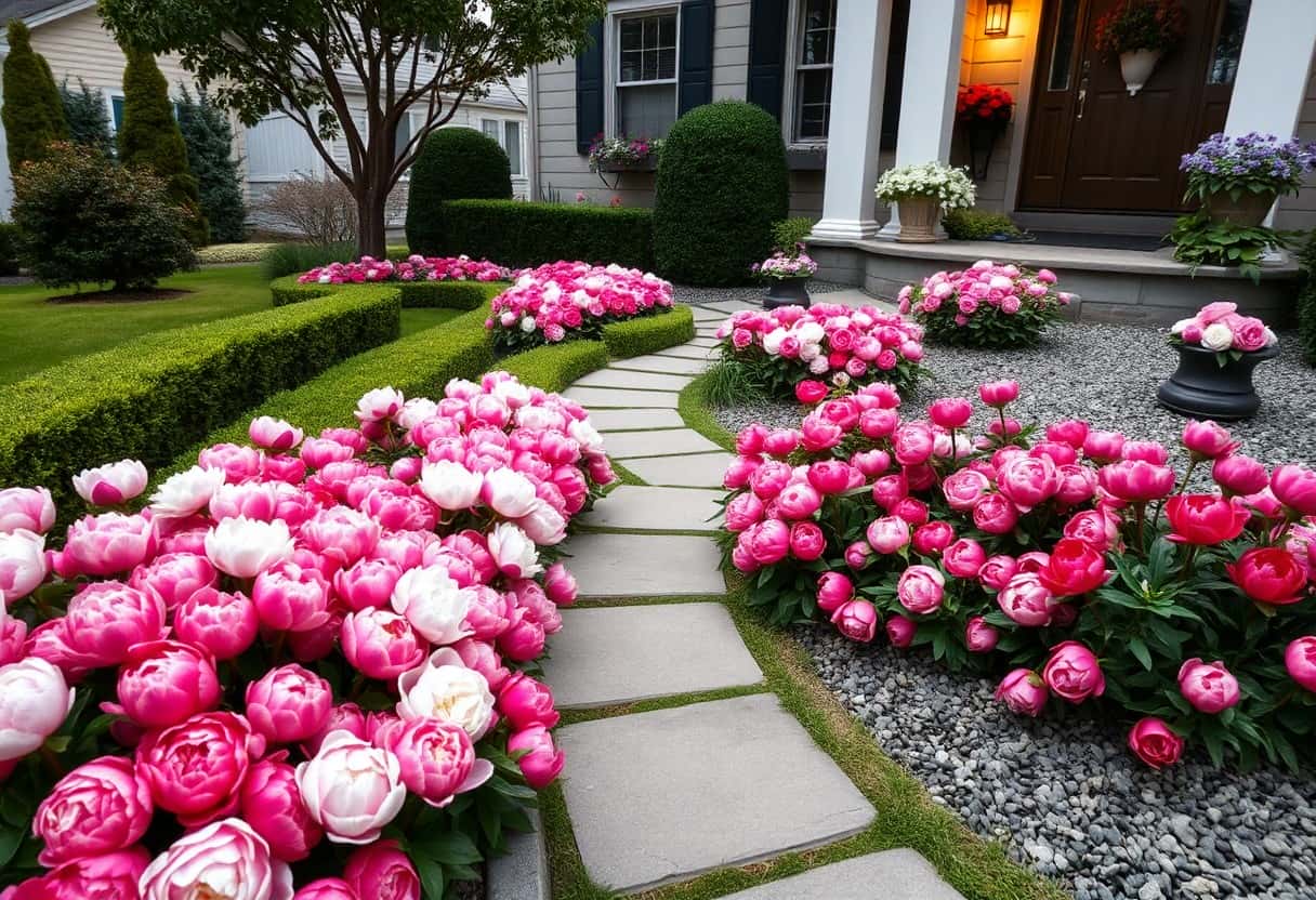 peonies landscaping