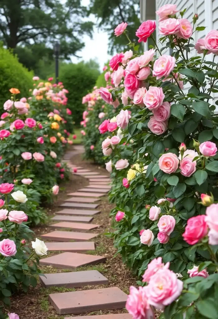 rose garden path