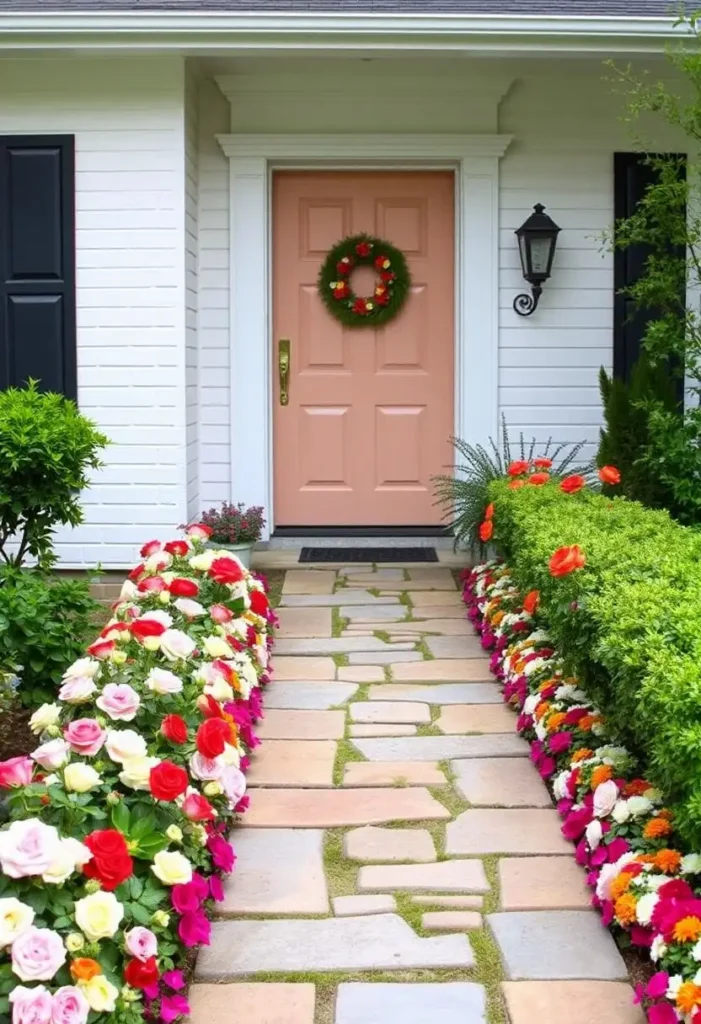 rose pathway border