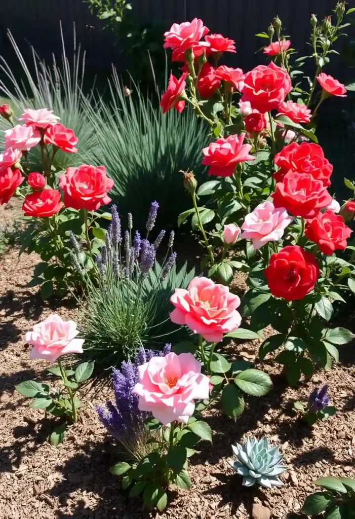 roses and xeriscape design
