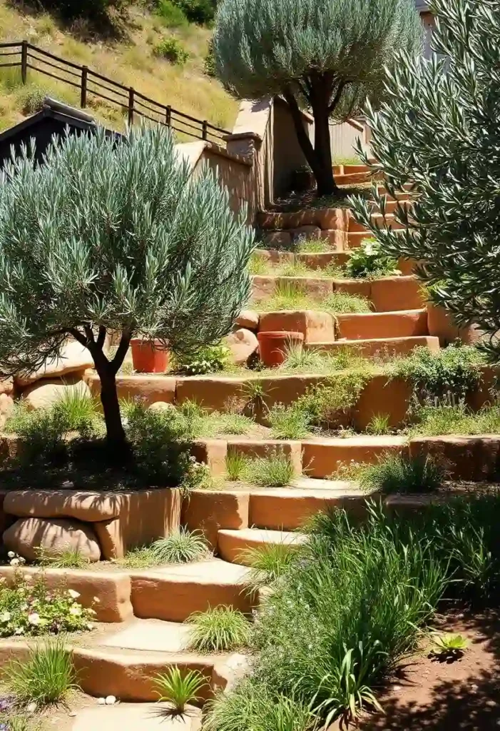 sloped garden